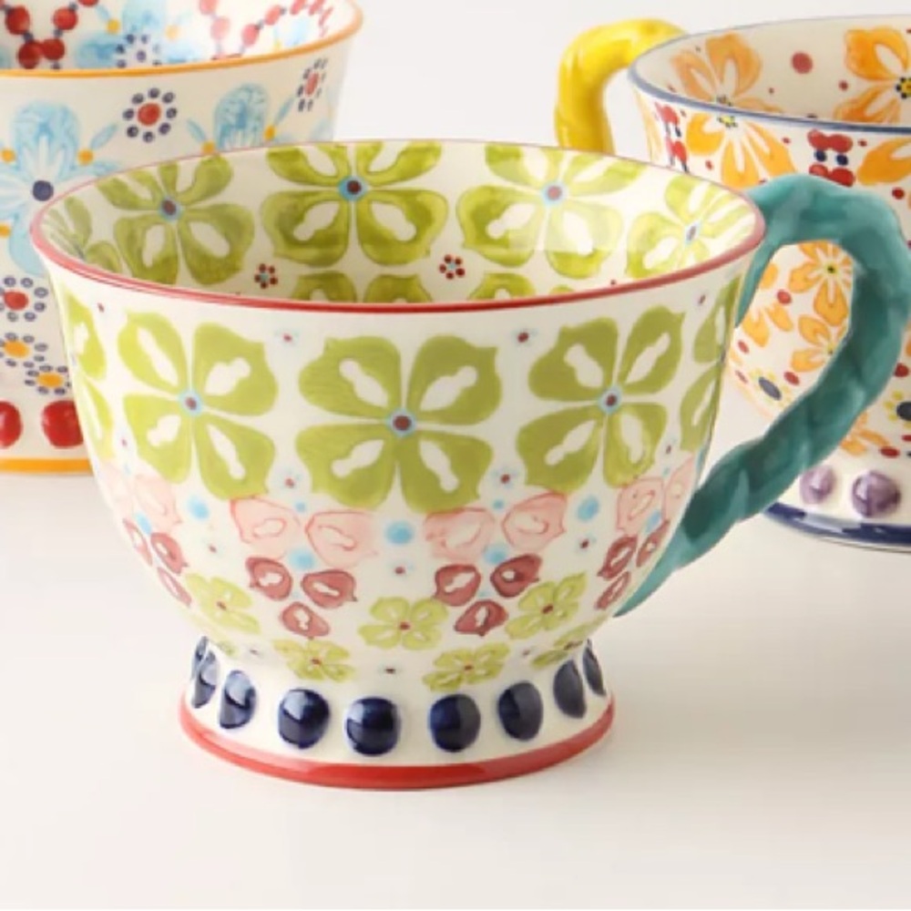 Anthropologie Elka Ayaka Footed Pedestal Mug